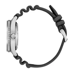 New CITIZEN Montre Promaster Marine Auto Orange cadran argenté fond orange bracelet caoutchouc noir