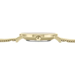 CLUSE Montre Minuit 1 Champagne cadran doré fond champagne bracelet acier doré