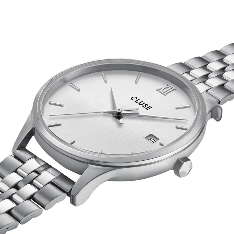 CLUSE Montre Minuit Date Argenté* Montres Petits Prix