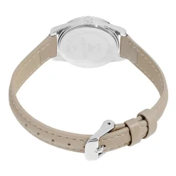 CODHOR Montre Anais Argenté cadran argente fond argenté bracelet synthétique beige
