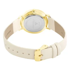 Discount CODHOR Montre Camille 3 Doré cadran doré fond doré bracelet synthétique crème