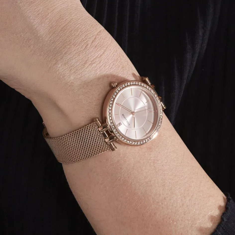CODHOR Montre Celinia Doré Rose* Montres Tendances|Montres Petits Prix