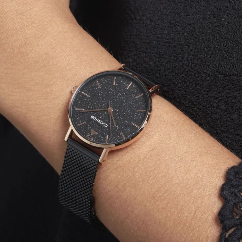 CODHOR Montre Cindy Noir* Montres Tendances|Montres Petits Prix