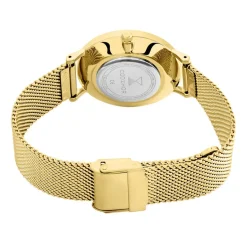 Sale CODHOR Montre Cindy Noir cadran doré fond noir bracelet acier doré