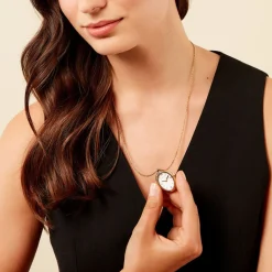 Online CODHOR Montre Collier Astra Blanc