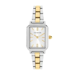 New CODHOR Montre Eleonia 2 Argenté cadran argenté fond argenté bracelet alliage bicolore