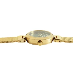 CODHOR Montre Eleonorine Vert cadran doré fond vert bracelet acier doré