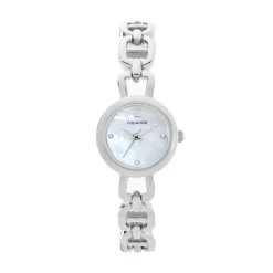 Online CODHOR Montre Leana Nacre Blanche cadran argenté fond nacre blanche bracelet alliage argenté