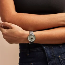 CODHOR Montre Louna Argenté cadran argenté fond argenté bracelet alliage argenté