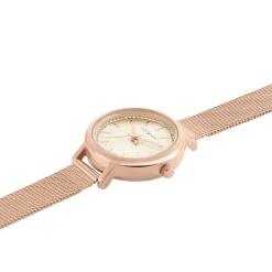 Sale CODHOR Montre Nerine Rose cadran doré rose fond rose bracelet acier doré rose