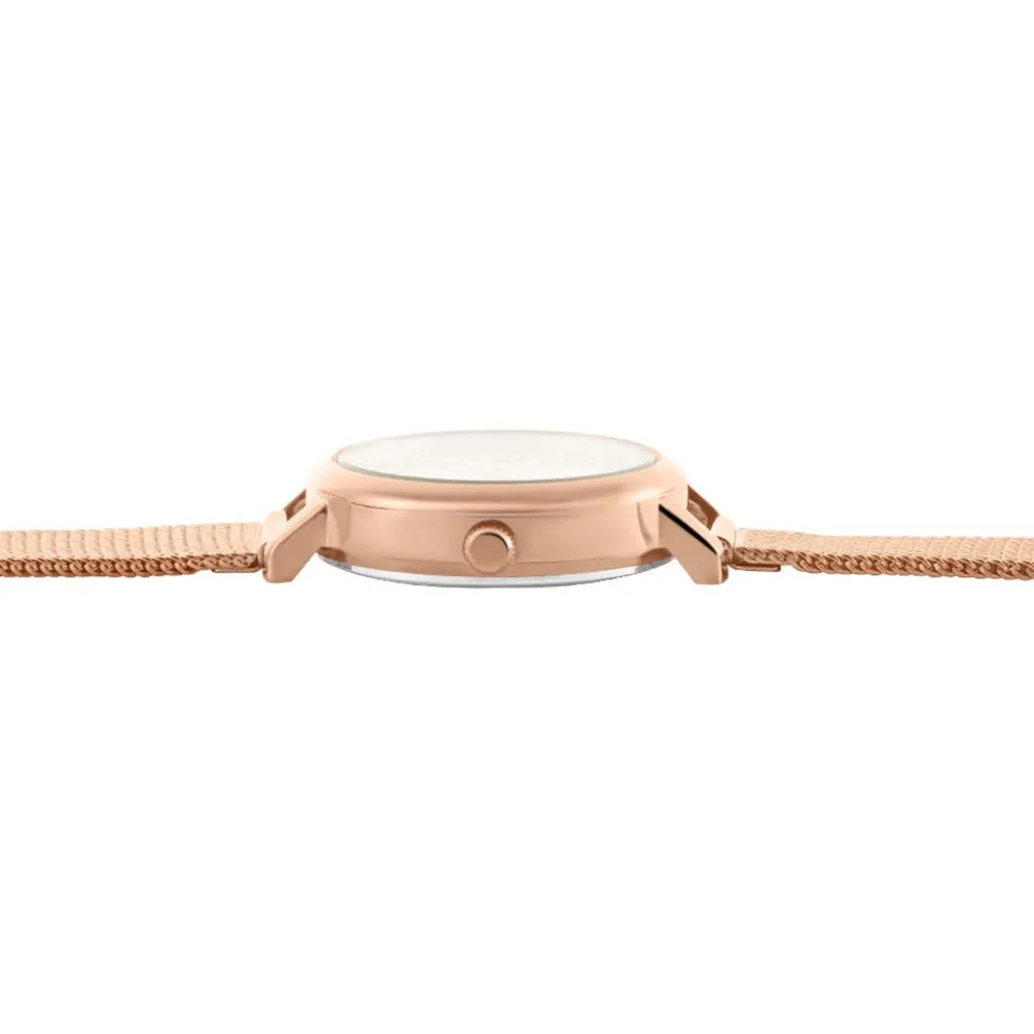 Sale CODHOR Montre Nerine Rose cadran doré rose fond rose bracelet acier doré rose
