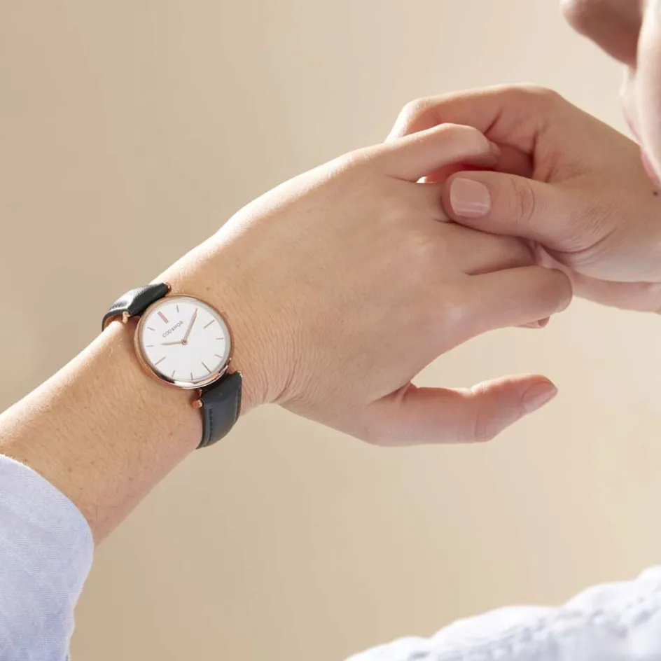 Sale CODHOR Montre Nidia Blanc cadran doré rose fond blanc bracelet synthétique vert