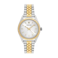 Clearance CODHOR Montre Sandy Blanc cadran bicolore fond blanc bracelet alliage bicolore