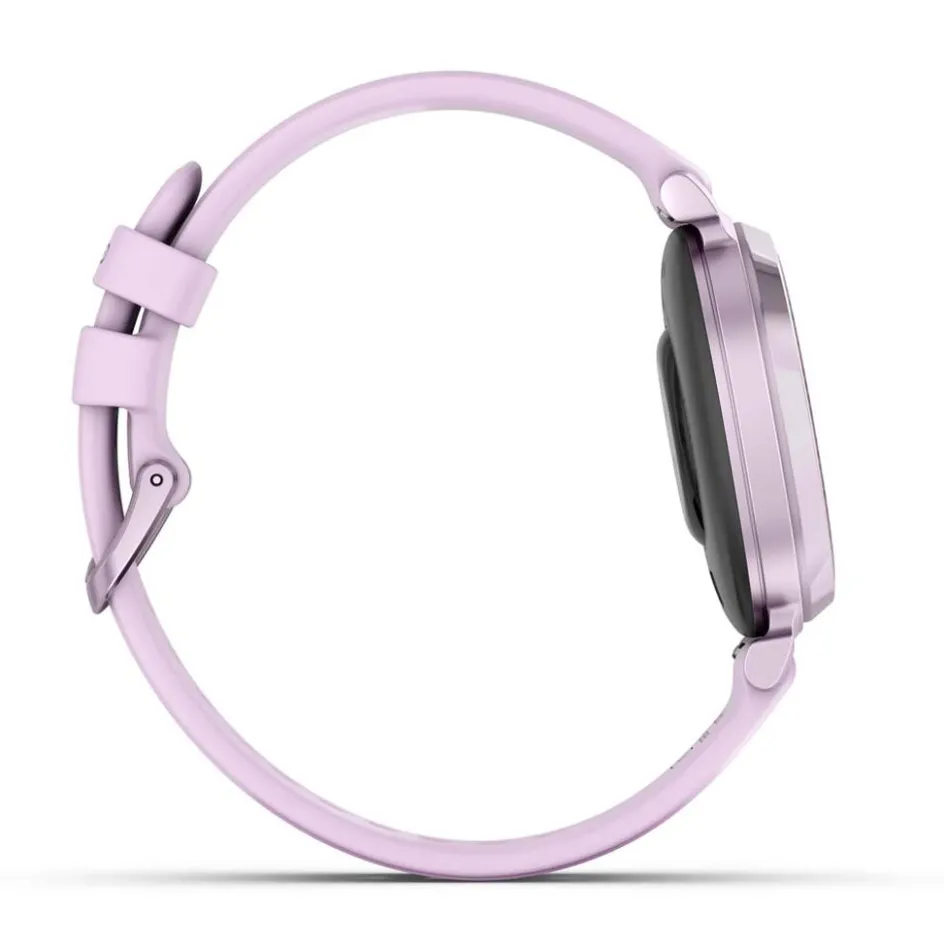 Outlet GARMIN Montre Connectée Lily 2 Mauve cadran mauve fond mauve bracelet silicone mauve