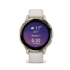 Clearance GARMIN Montre Connectée Venu 3 cadran ivoire bracelet silicone ivoire