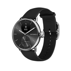 Discount WITHINGS Montre Connectée Scanwatch 2 cadran argenté bracelet silicone noir