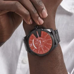 Outlet DIESEL Montre Mega Chief Noir