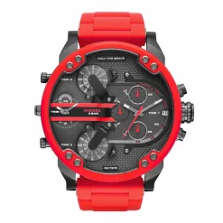 New DIESEL Montre Mr Daddy 2.0 Divers cadran gris fond gunmetal bracelet acier gris