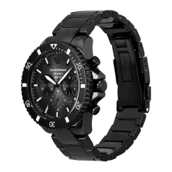 New EMPORIO ARMANI Montre Noir cadran noir fond noir bracelet céramique noir