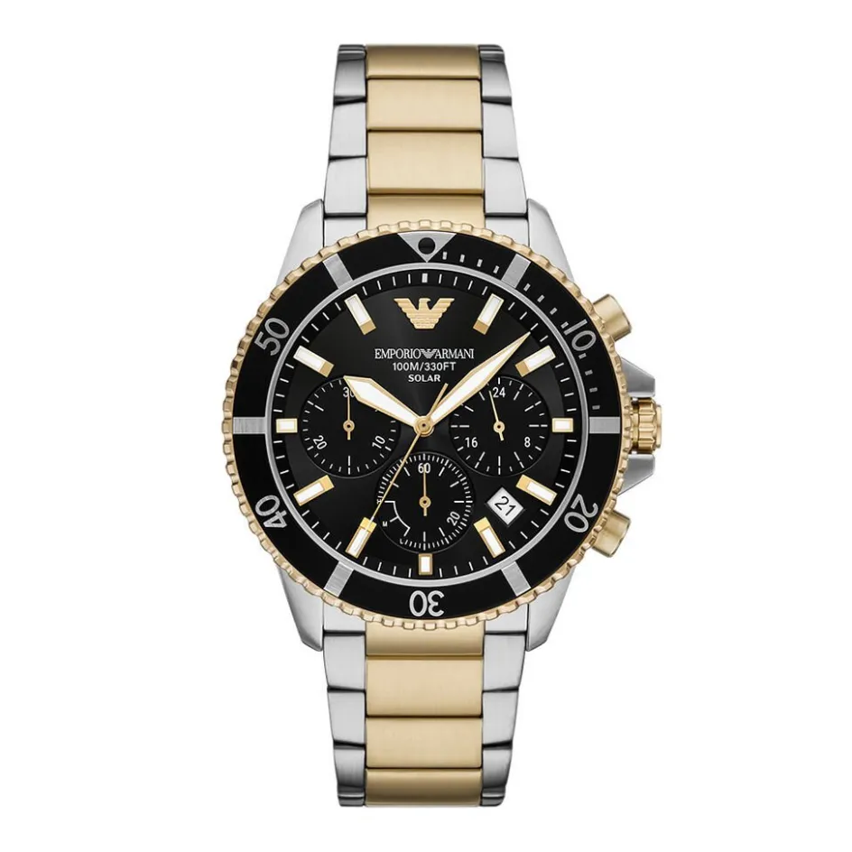 EMPORIO ARMANI Montre World Explorer Noir* Montres Solaires