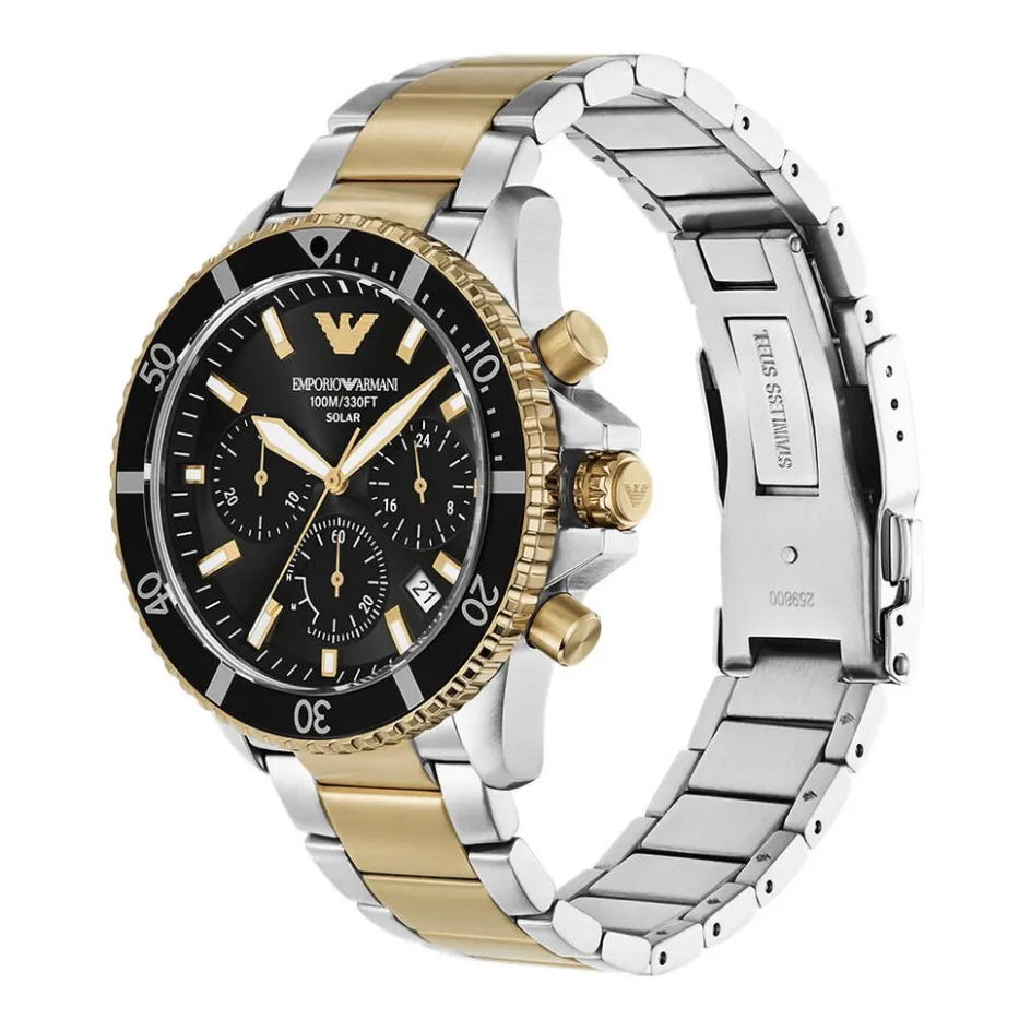 EMPORIO ARMANI Montre World Explorer Noir* Montres Solaires