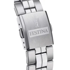 Sale FESTINA Montre Classics Bleu cadran argenté fond bleu bracelet acier argenté
