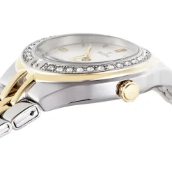Hot FESTINA Montre Mademoiselle Blanc cadran bicolore fond argenté bracelet acier bicolore
