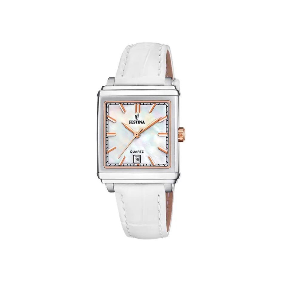 FESTINA Montre On The Square Nacre Blanche* Montres Petits Prix