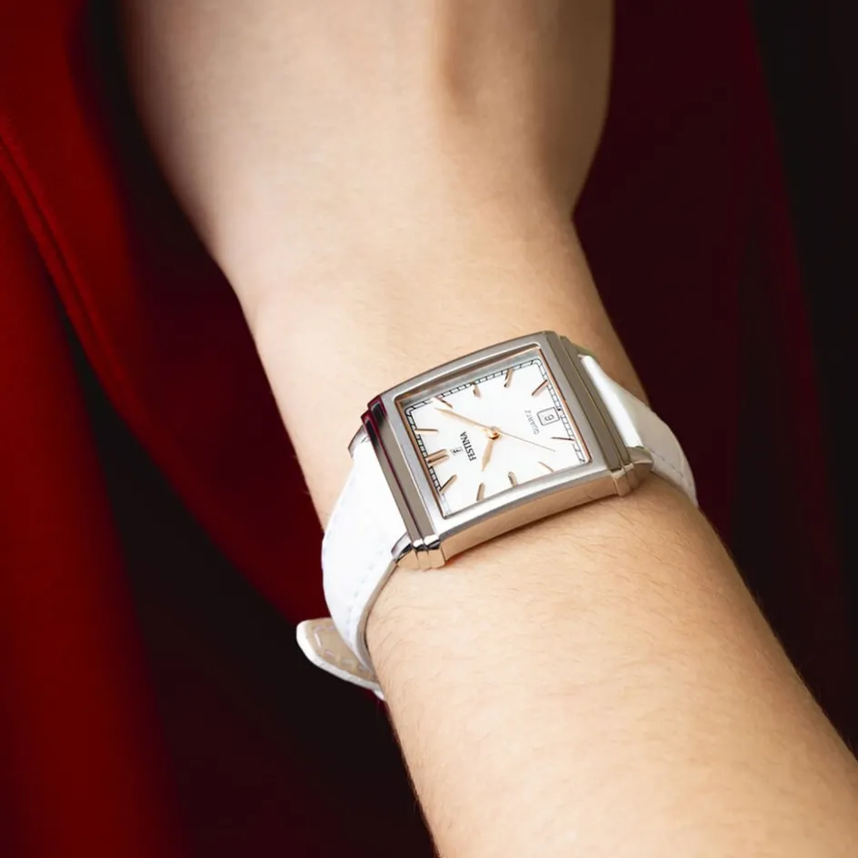 FESTINA Montre On The Square Nacre Blanche* Montres Petits Prix