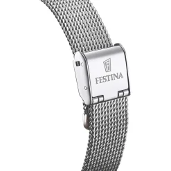 Best FESTINA Montre Squelette cadran argenté fond bicolore bracelet acier argenté