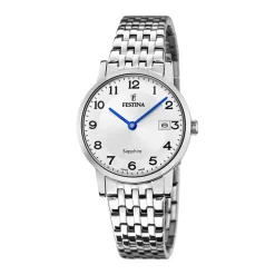 Online FESTINA SWISS MADE Montre 29 Argenté cadran argenté fond argenté bracelet acier argenté