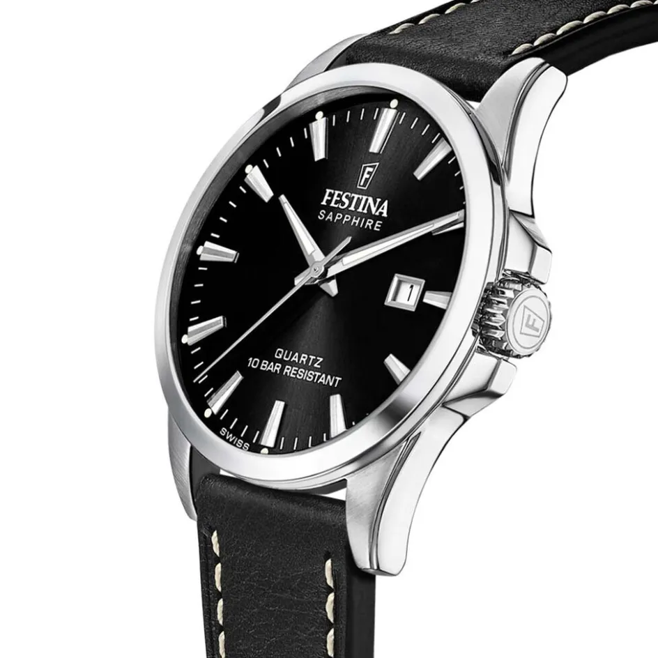 FESTINA SWISS MADE Montre 41 Noir* Montres Classiques