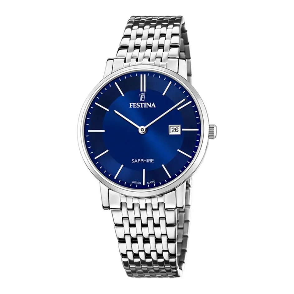 FESTINA SWISS MADE Montre 39 Bleu London* Montres Classiques