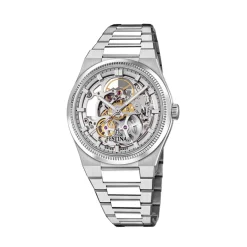 Discount FESTINA SWISS MADE Montre Automatic Squelette 40 Argenté