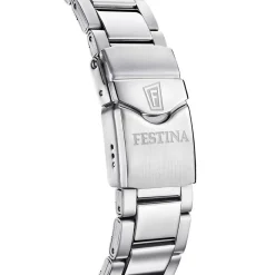 Clearance FESTINA Montre the Originals/diver Bleu Sky cadran argenté fond bleu sky bracelet acier argenté