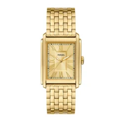 Hot FOSSIL Montre Carraway Doré cadran doré fond doré bracelet acier doré