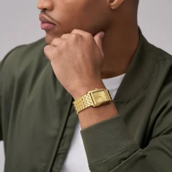 Hot FOSSIL Montre Carraway Doré cadran doré fond doré bracelet acier doré