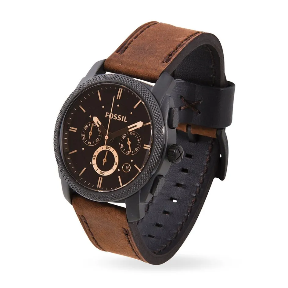 FOSSIL Montre Machine Marron