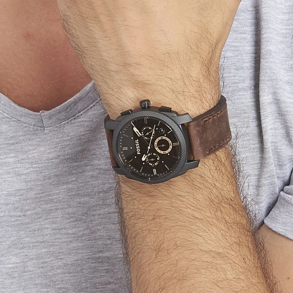 FOSSIL Montre Machine Marron