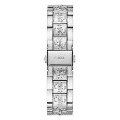 Discount GUESS Montre Anna Argent cadran argenté fond argenté bracelet acier argenté