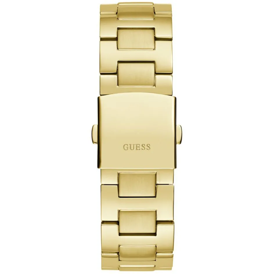 Online GUESS Montre Equity Vert cadran doré fond vert bracelet acier doré