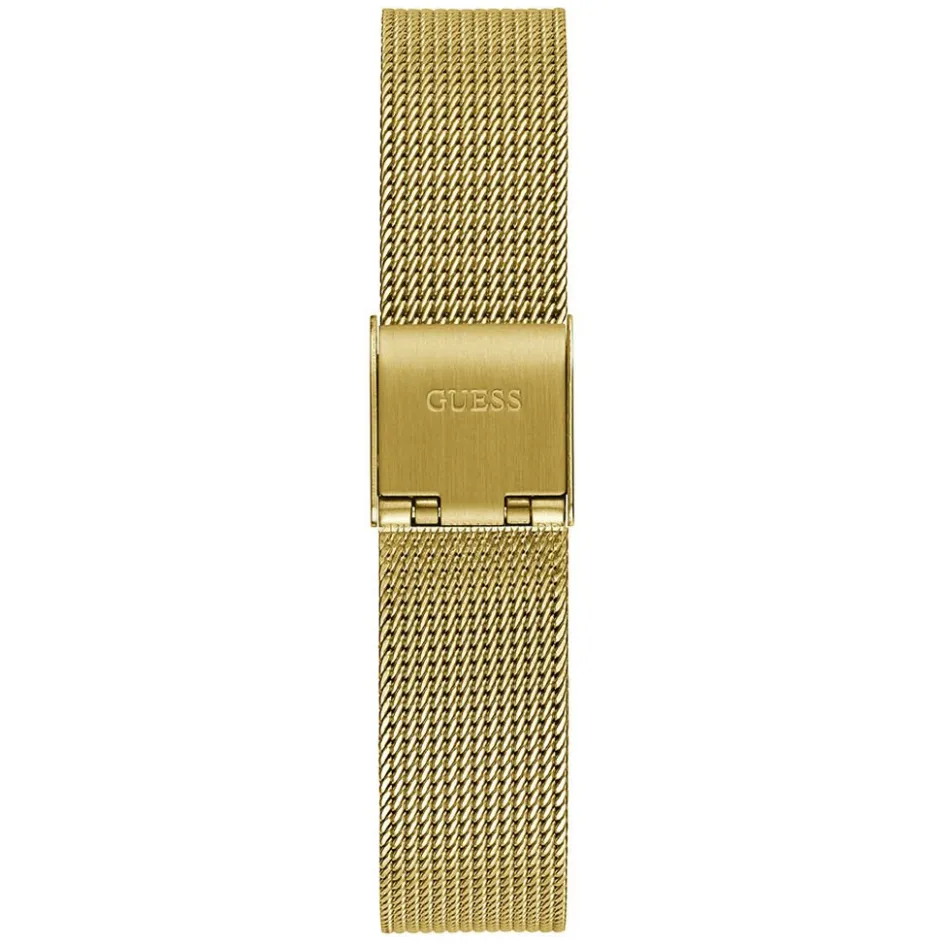 Online GUESS Montre Melody Blanc cadran doré fond blanc bracelet acier doré