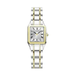 Best HERBELIN Montre Luna Argent cadran bicolore fond argenté bracelet acier bicolore