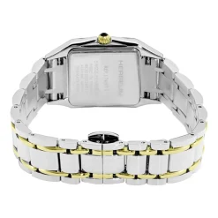 Best HERBELIN Montre Luna Argent cadran bicolore fond argenté bracelet acier bicolore
