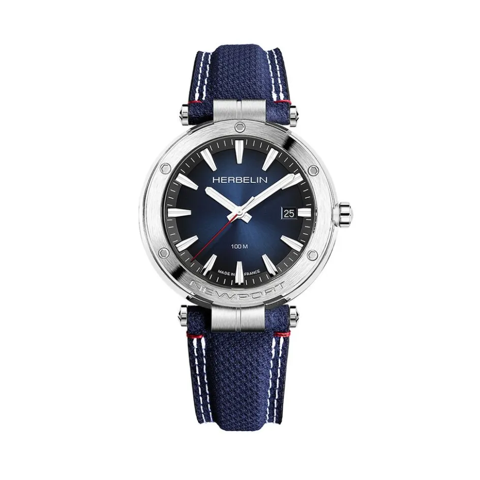 Best HERBELIN Montre Newport Bleu