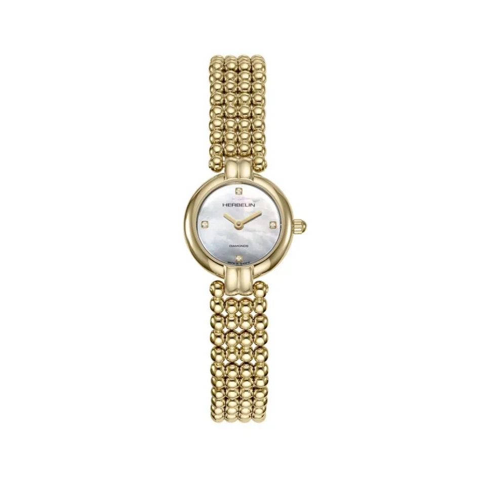 HERBELIN Montre Perles Nacre Blanche* Montres Made In France