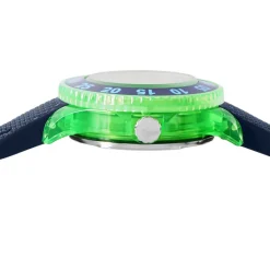 Hot ICE WATCH Montre Cartoon Vert cadran vert fond bleu bracelet silicone bleu