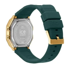 ICE WATCH Montre Digit Retro Vert cadran doré bracelet silicone vert