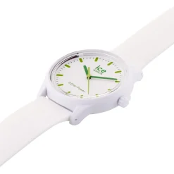New ICE WATCH Montre Solar Power Blanc cadran blanc fond blanc bracelet silicone blanc