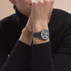 Sale ICE WATCH Montre Solar Power Kaki cadran bleu fond bleu bracelet silicone bleu